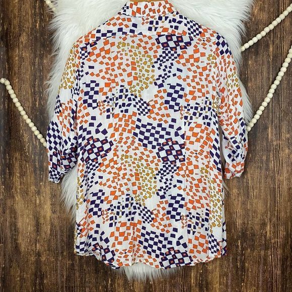 CAbi | Grand Prix Geometric Print Blouse - Picture 6 of 6